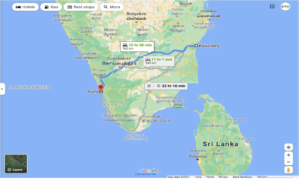 pondicherry-to-kochi-round-trip
