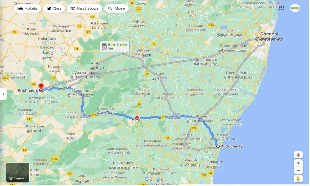 pondicherry-to-krishnagiri-one-way