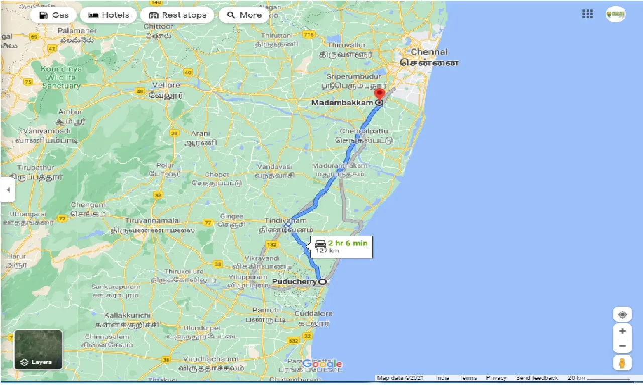 pondicherry-to-madambakkam-round-trip