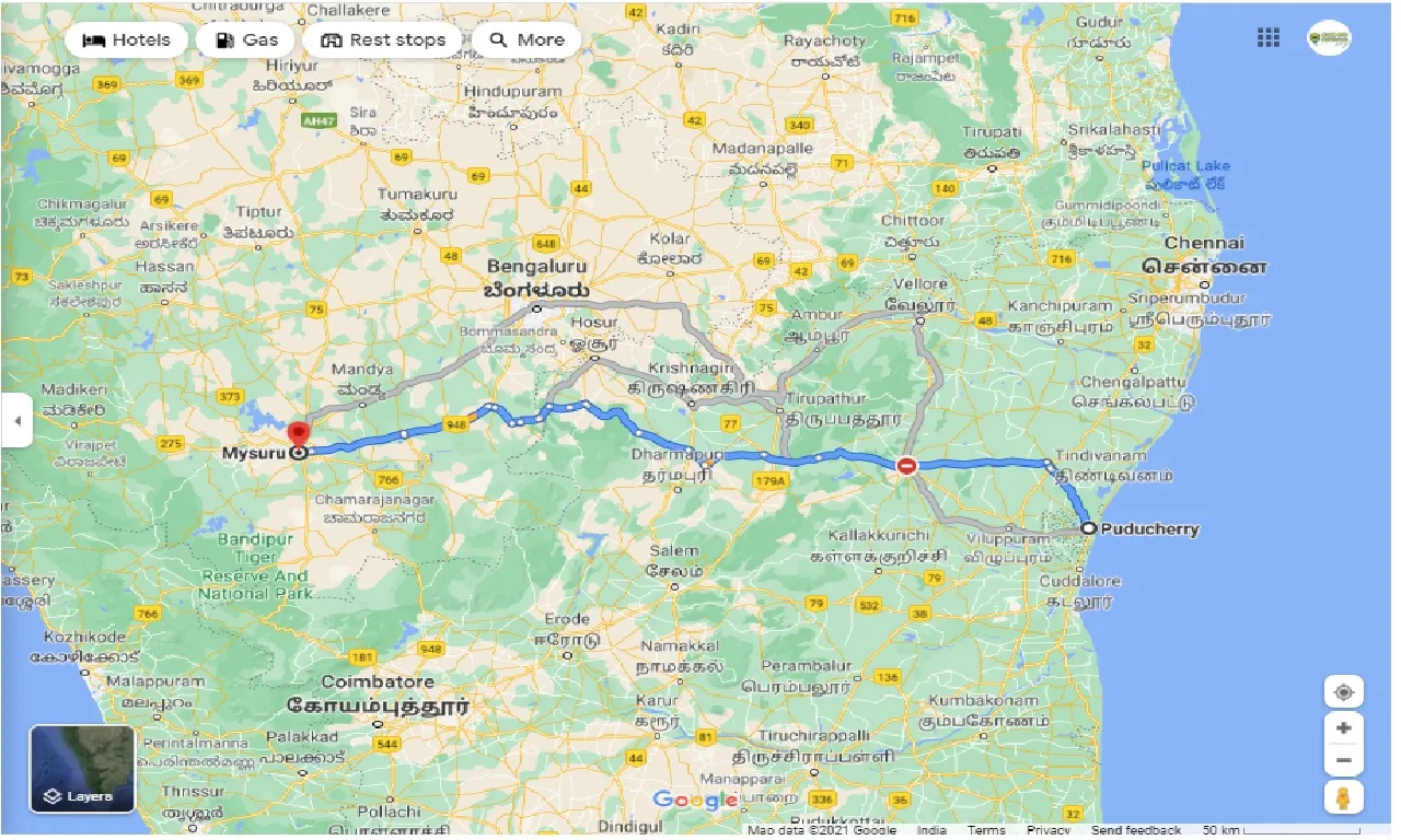 pondicherry-to-mysore-round-trip