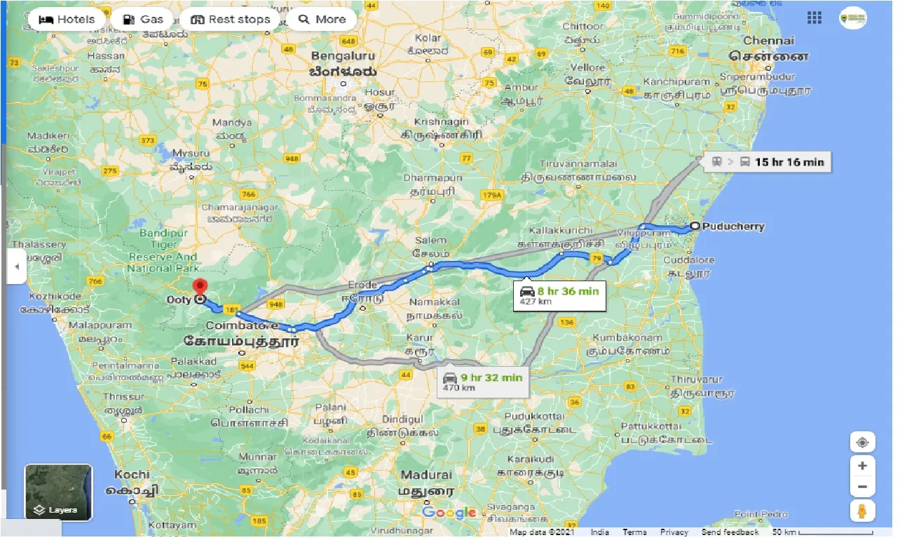 pondicherry-to-ooty-one-way