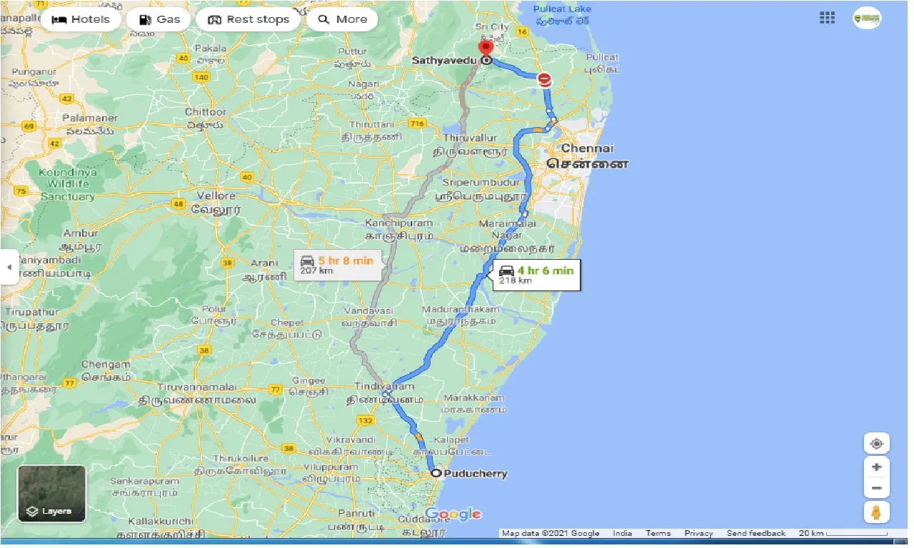 pondicherry-to-satyavedu-one-way