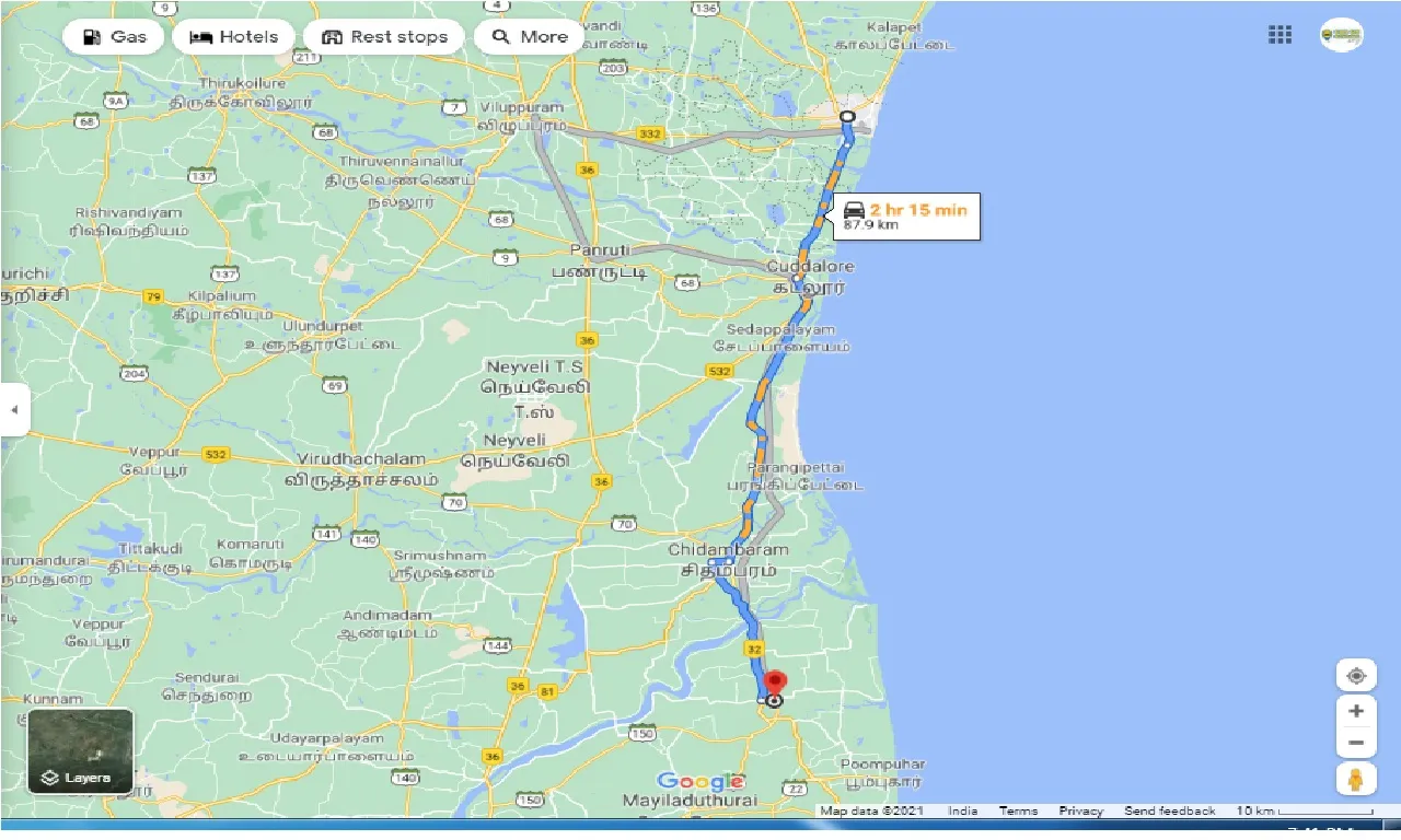 pondicherry-to-sirkali-round-trip