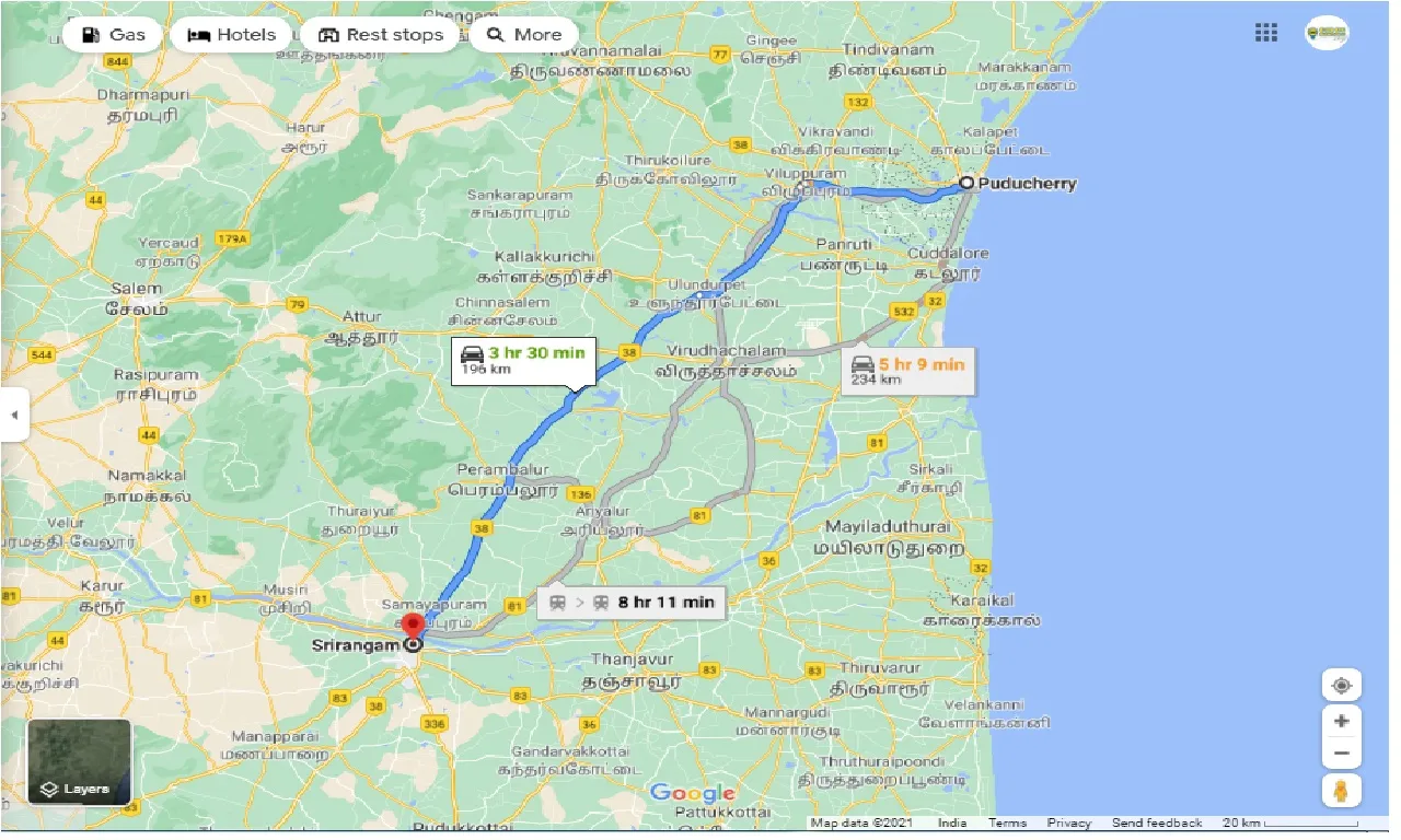 pondicherry-to-srirangam-round-trip