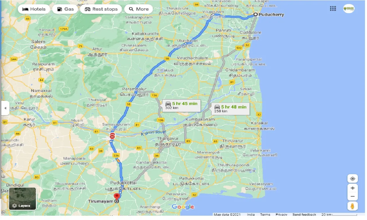 pondicherry-to-thirumayam-one-way