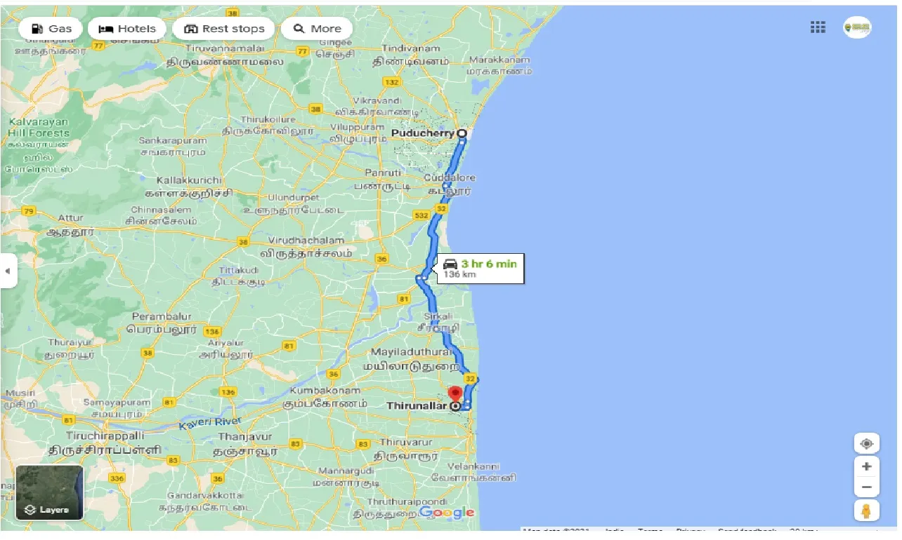 pondicherry-to-thirunallar-round-trip