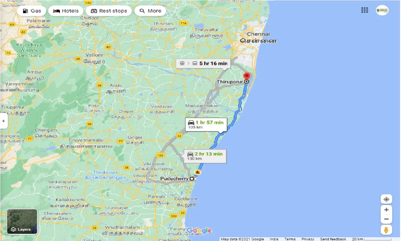 pondicherry-to-thiruporur-one-way