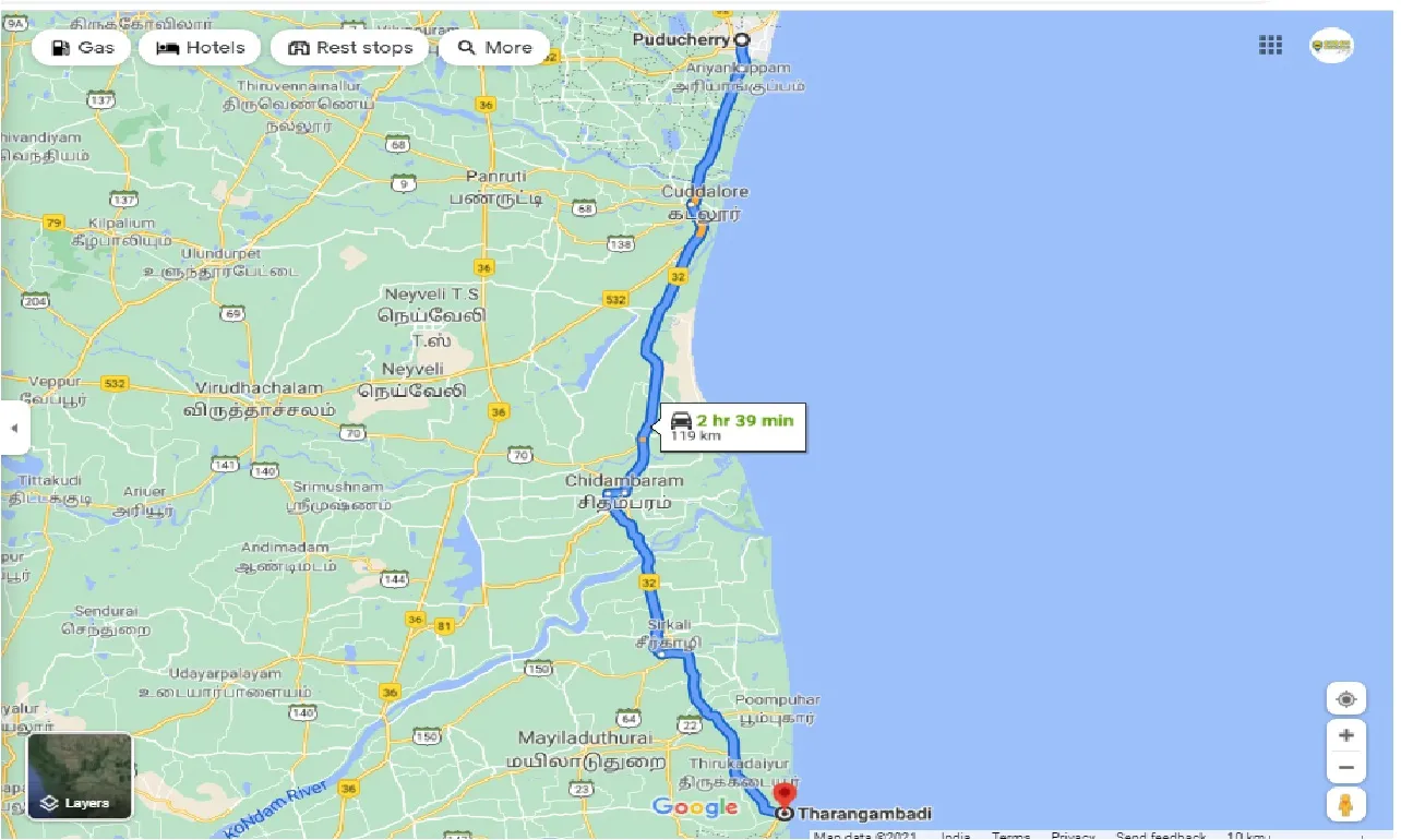 pondicherry-to-tranquebar-round-trip