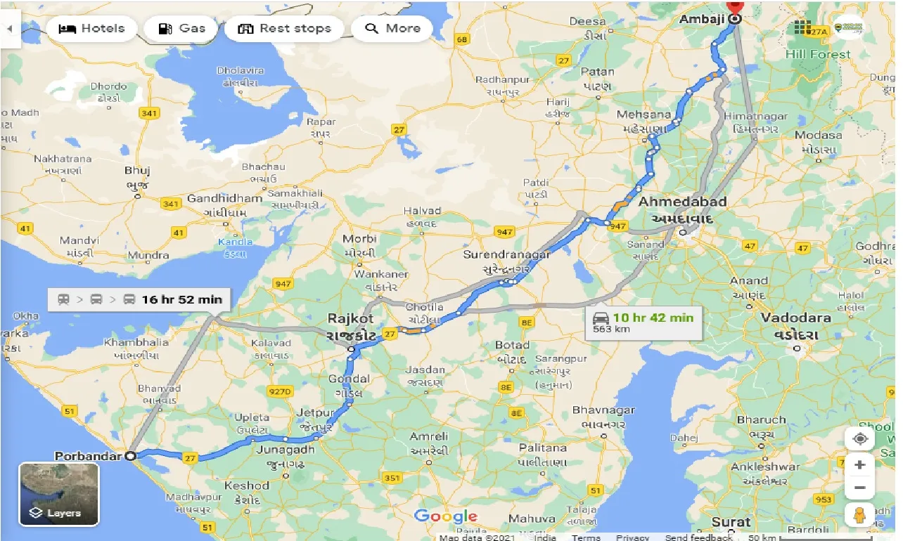 porbandar-to-ambaji-taxi
