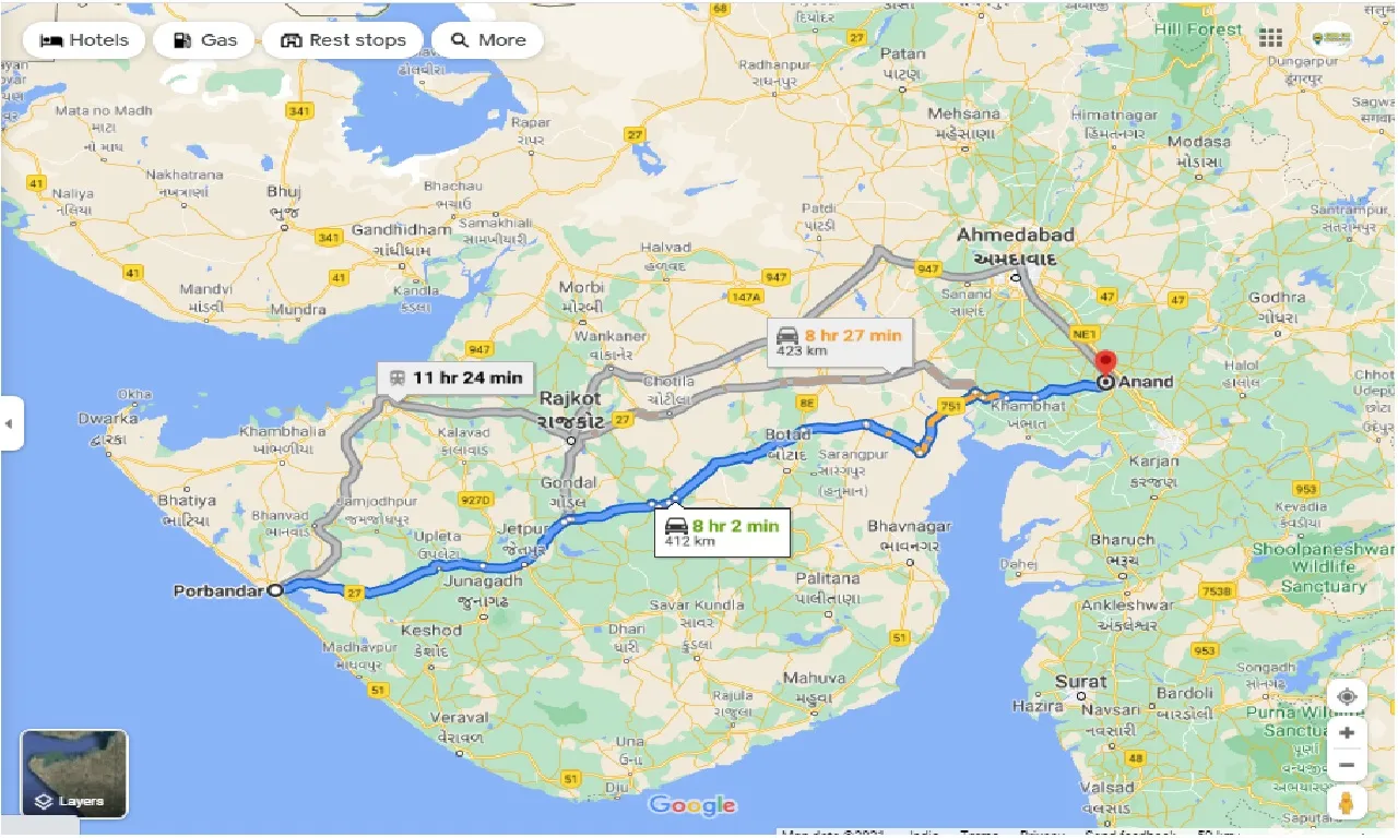 porbandar-to-anand-round-trip