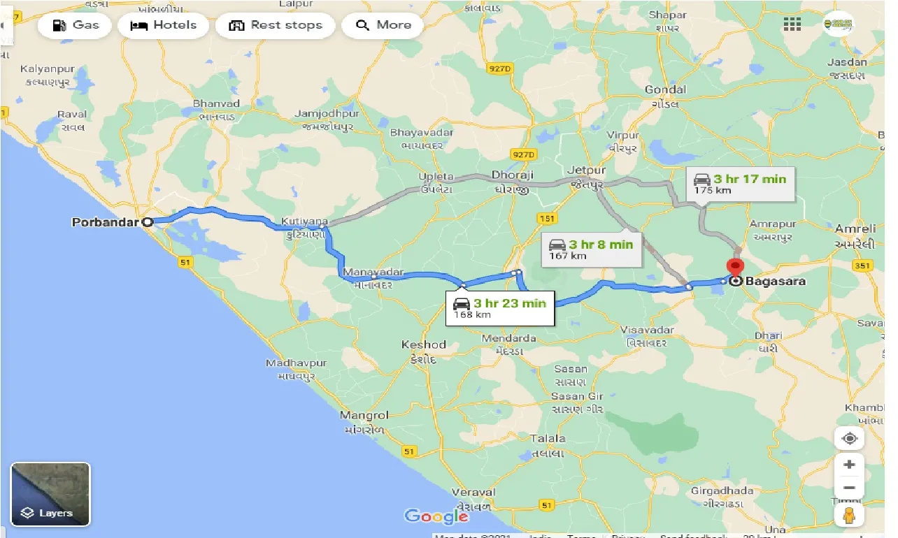 porbandar-to-bagasara-one-way