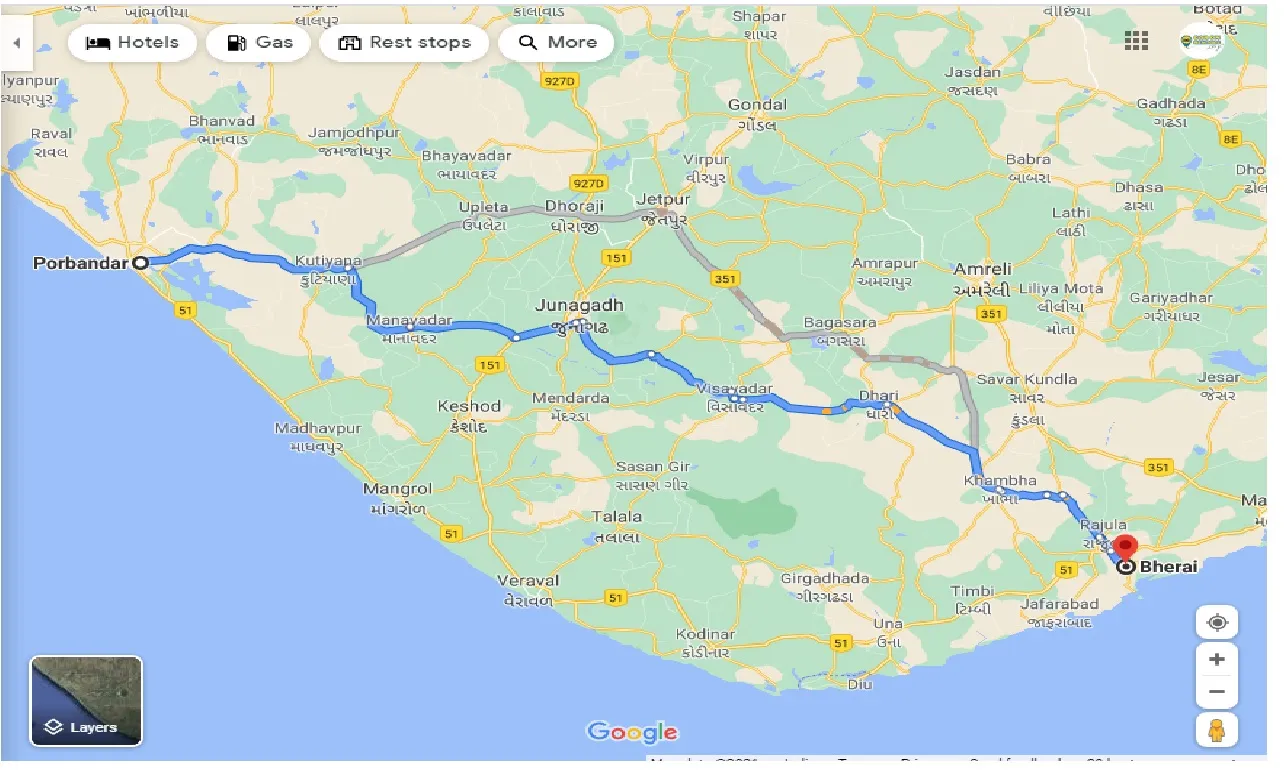 porbandar-to-bherai-taxi