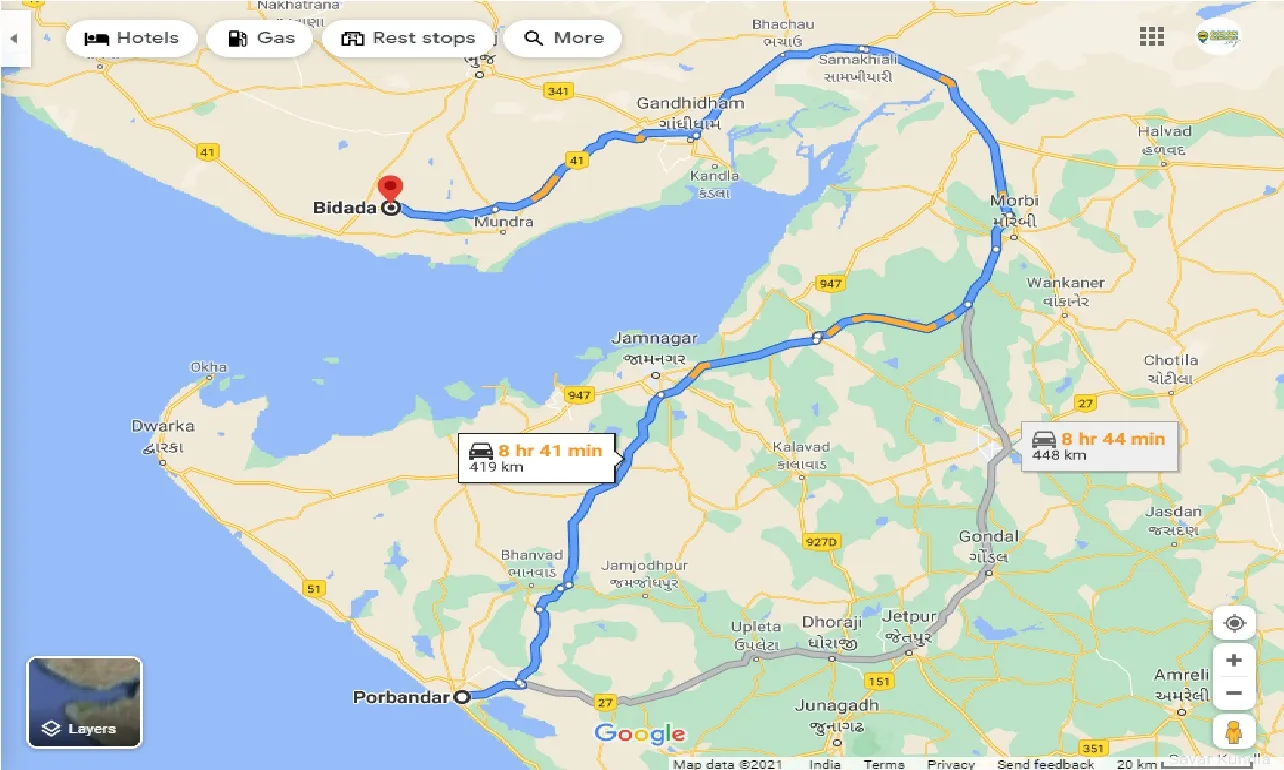 porbandar-to-bidada-taxi