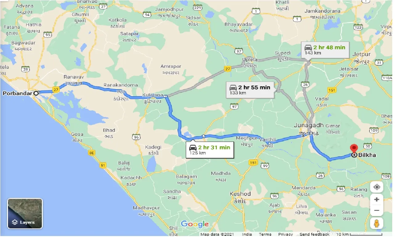 porbandar-to-bilkha-taxi