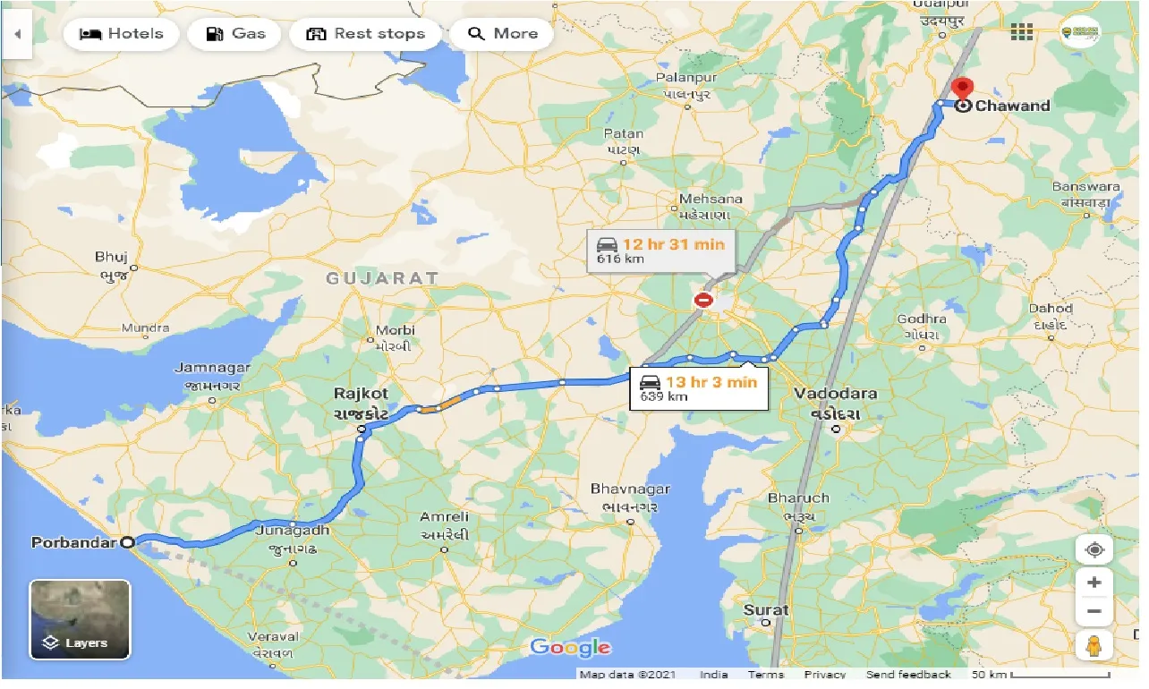 porbandar-to-chavand-taxi