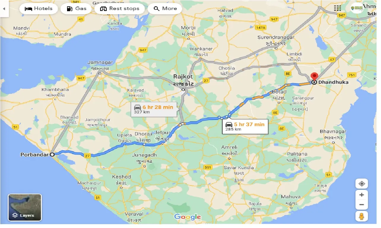 porbandar-to-dhandhuka-one-way