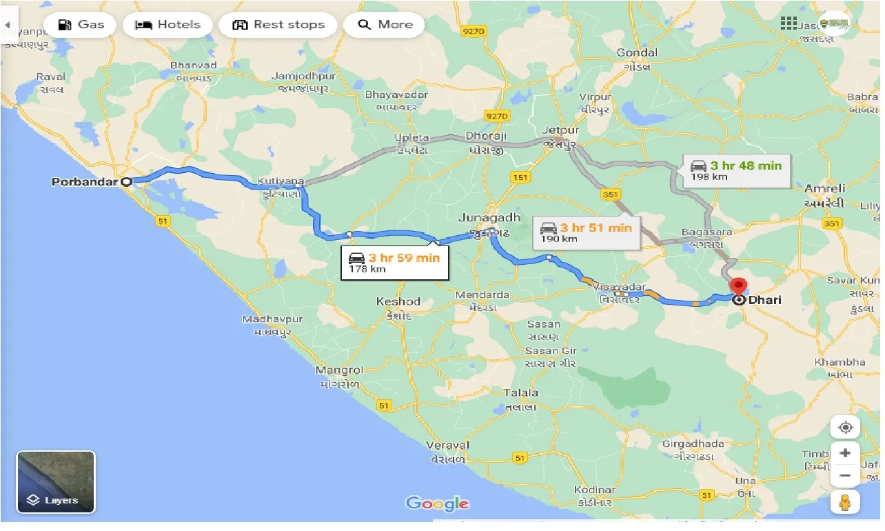 porbandar-to-dhari-one-way