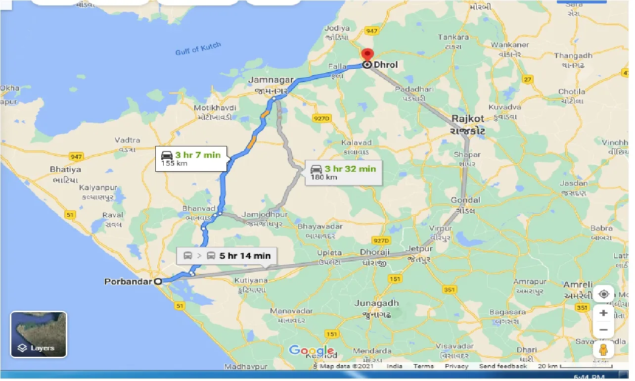 porbandar-to-dhrol-taxi