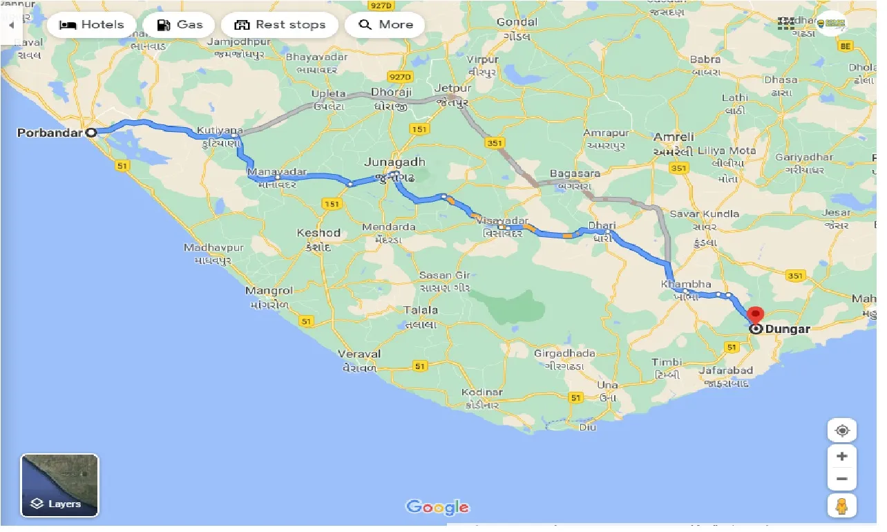 porbandar-to-dungar-one-way