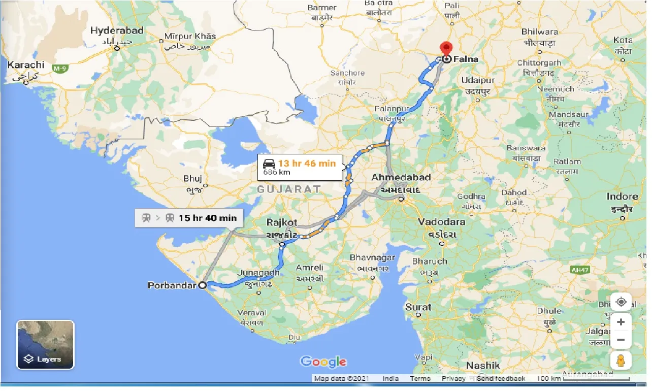 Porbandar To Falna Taxi porbandar-to-falna-taxi