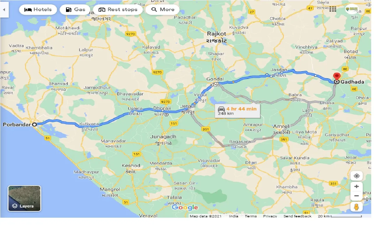 porbandar-to-gadhada-taxi