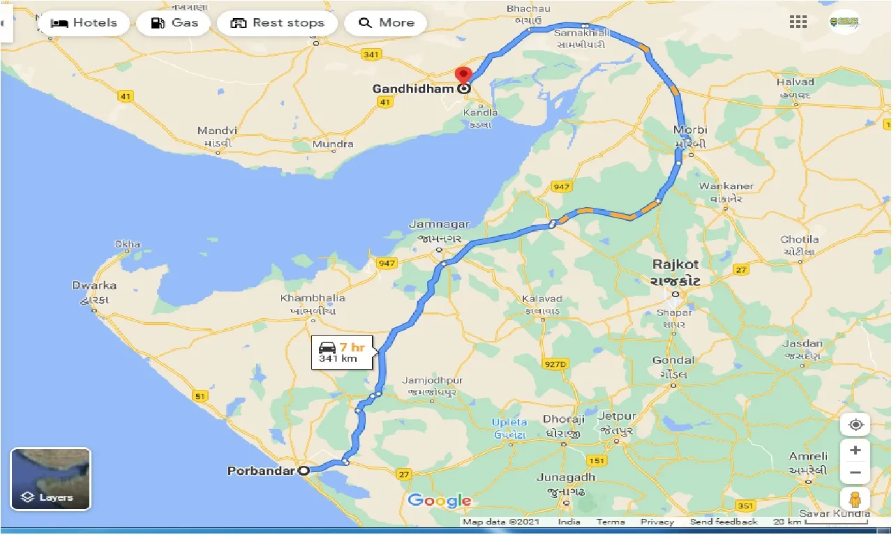 porbandar-to-gandhidham-one-way