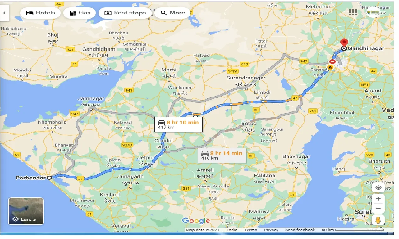 porbandar-to-gandhinagar-one-way