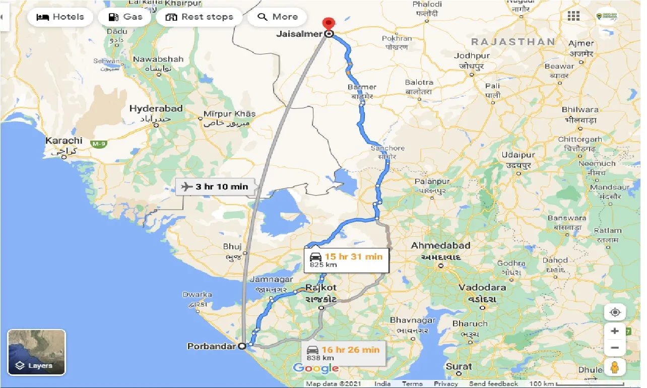 porbandar-to-jaisalmer-one-way