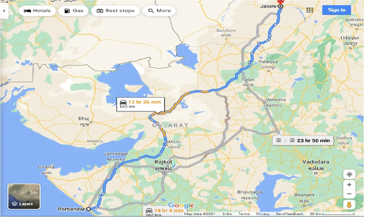 porbandar-to-jalore-one-way