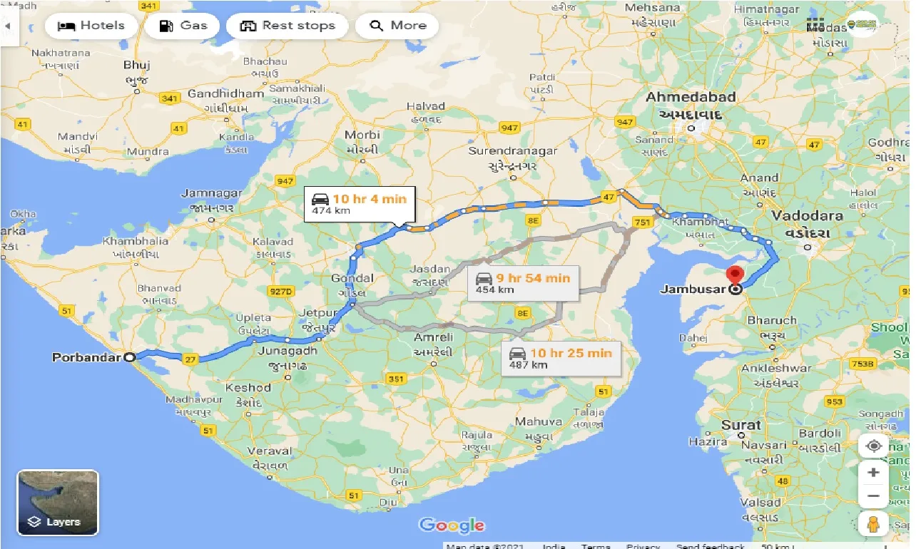 porbandar-to-jambusar-taxi