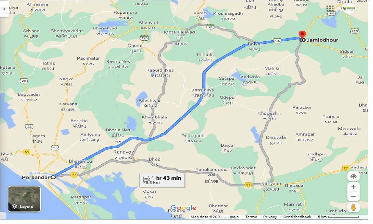 porbandar-to-jamjodhpur-taxi