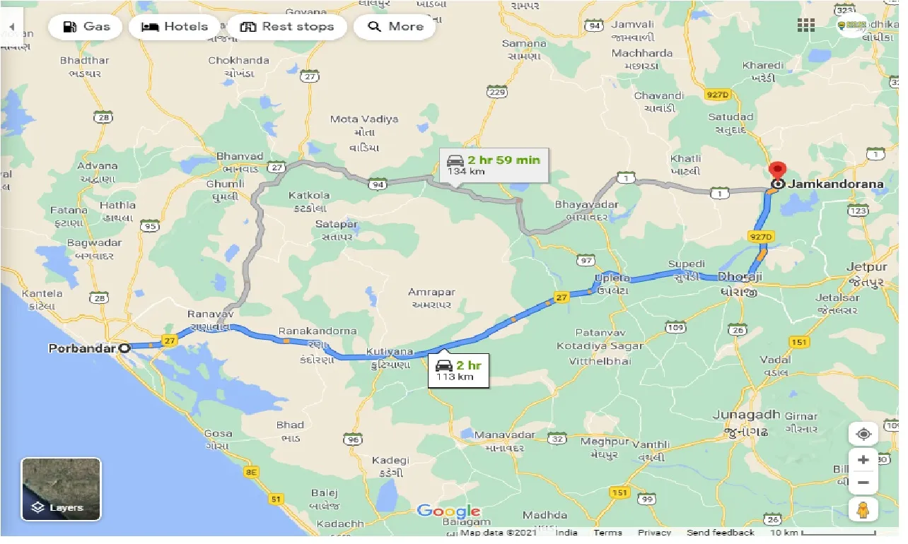porbandar-to-jamkandorana-taxi