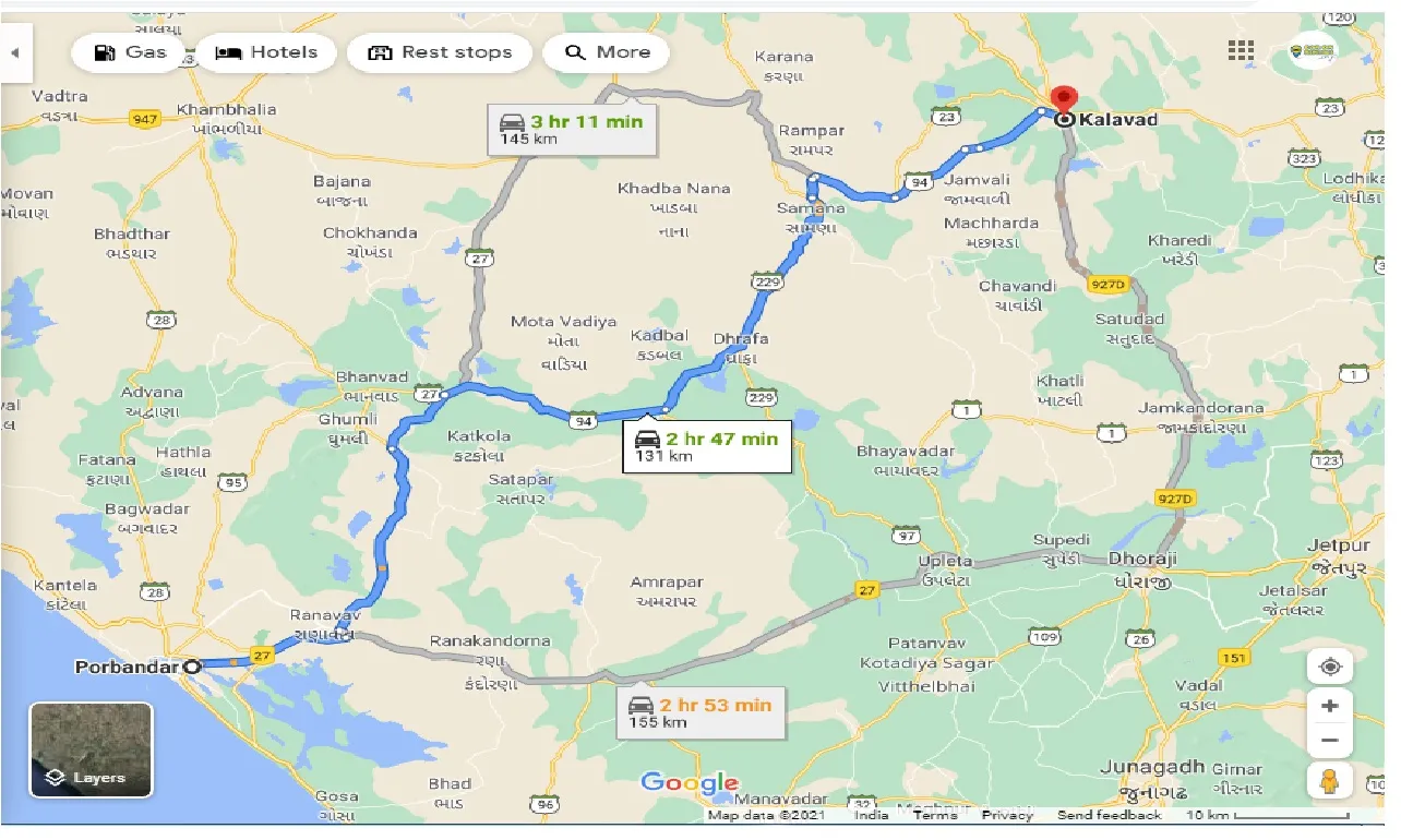 porbandar-to-kalavad-one-way