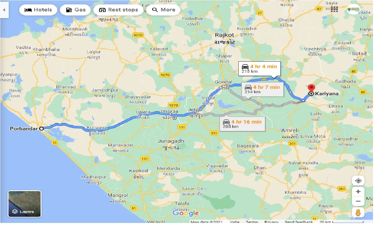 porbandar-to-karian-taxi