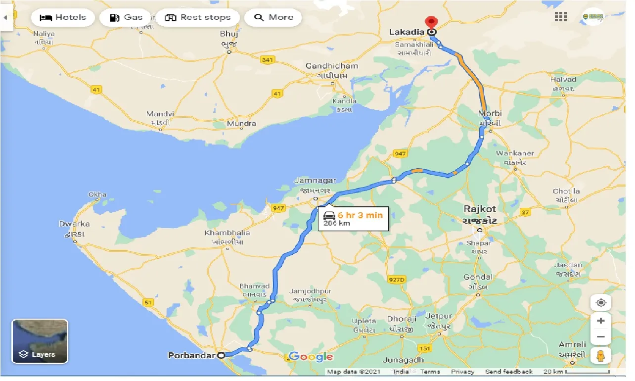 porbandar-to-lakadia-taxi