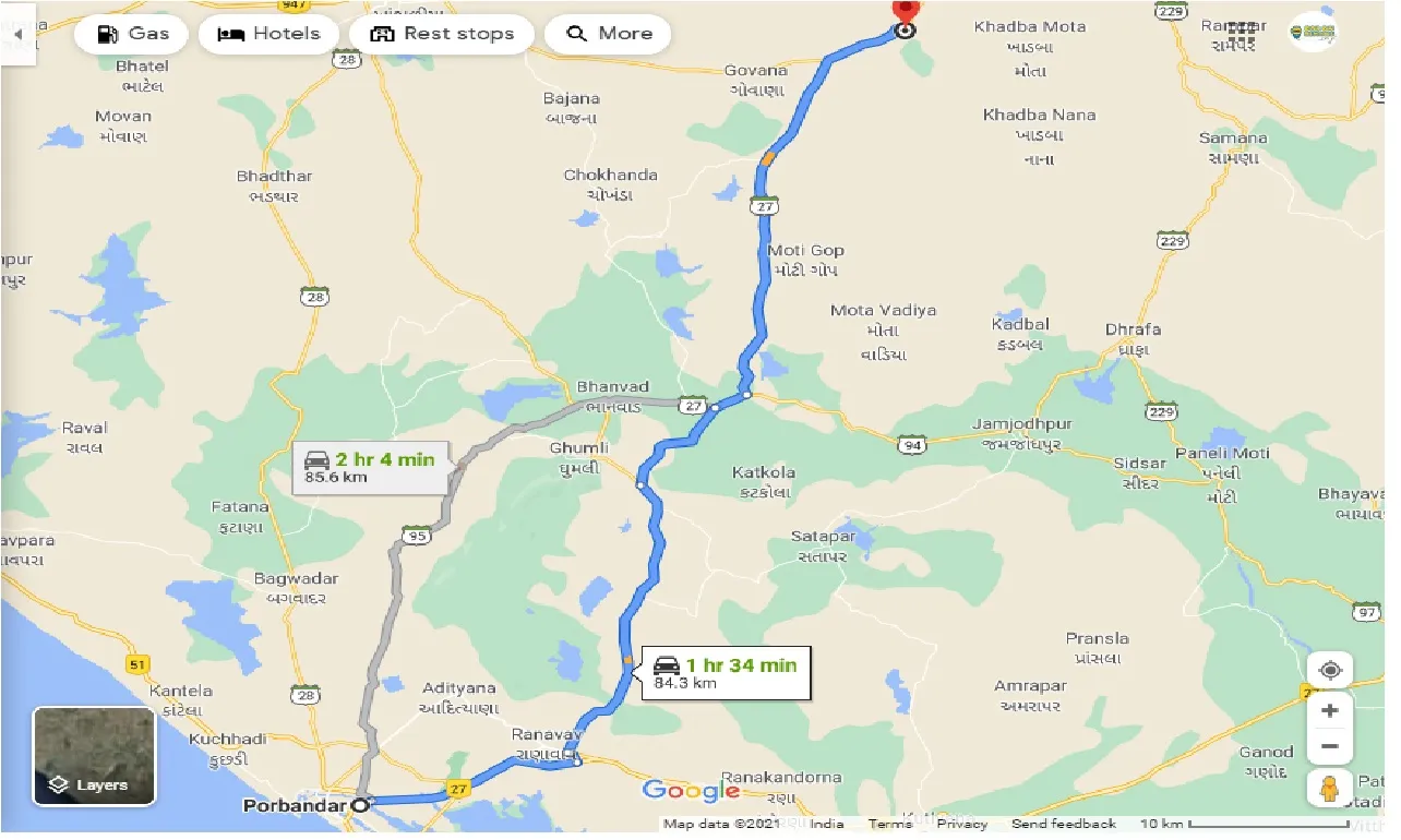 porbandar-to-lalpur-one-way