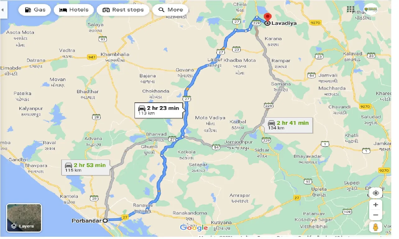 porbandar-to-lavadiya-taxi
