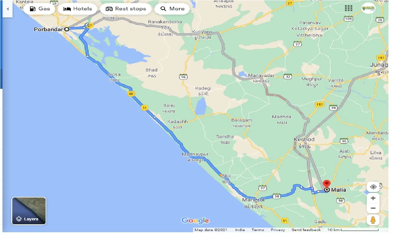 porbandar-to-malia-one-way