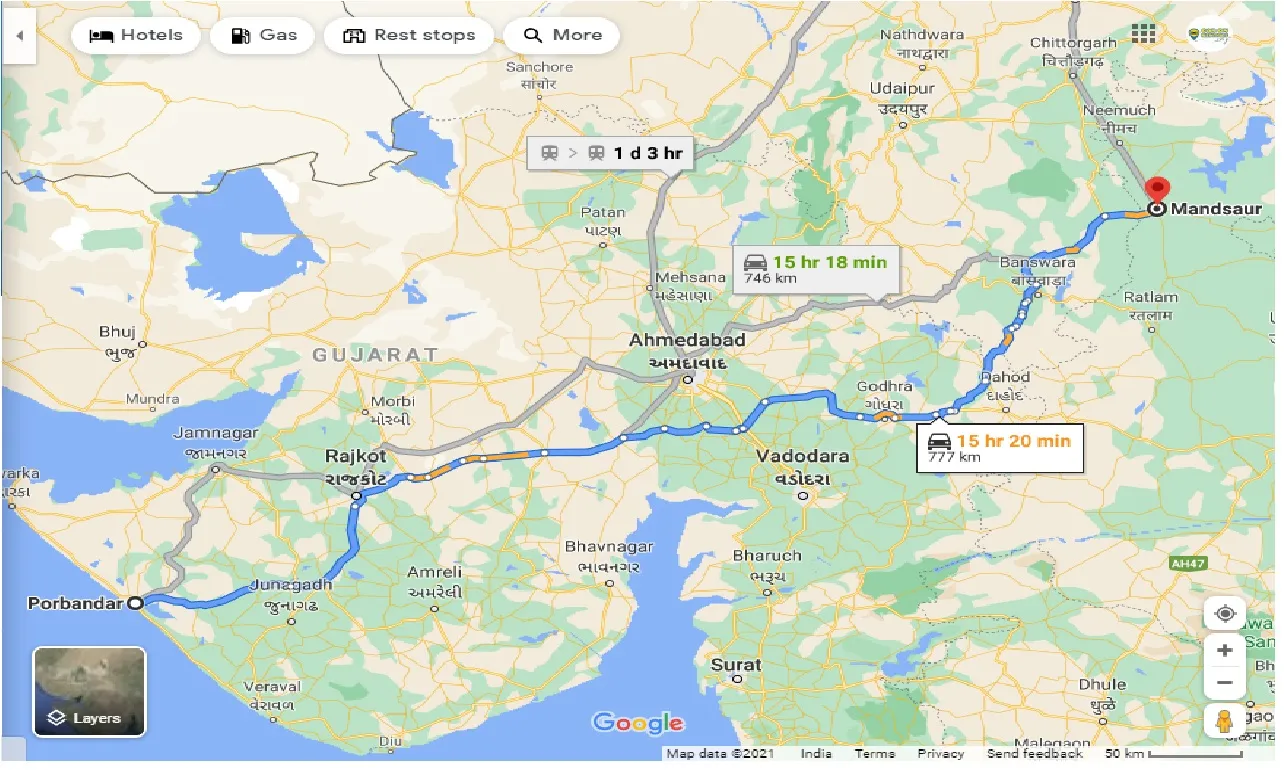 porbandar-to-mandsaur-one-way