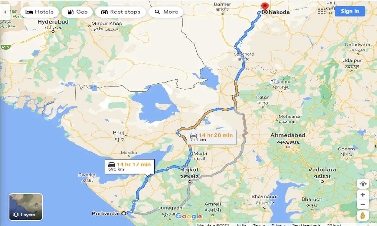 porbandar-to-nakoda-taxi