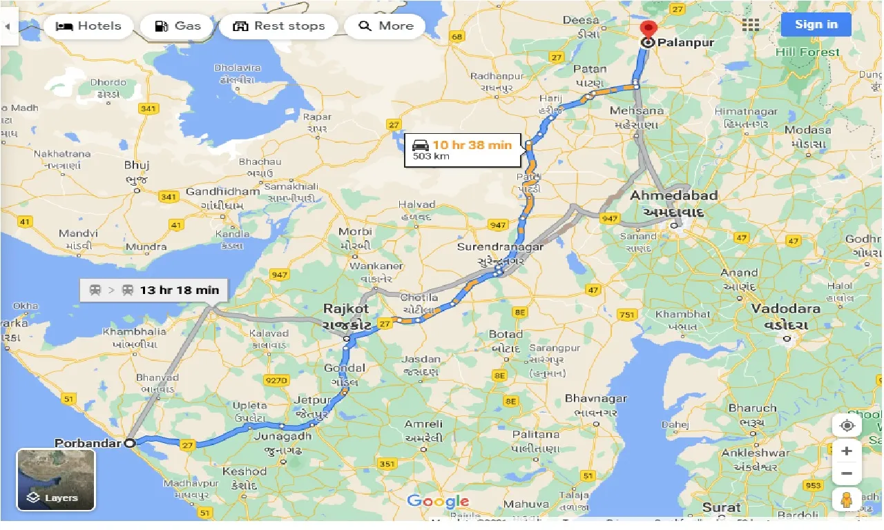 porbandar-to-palanpur-taxi