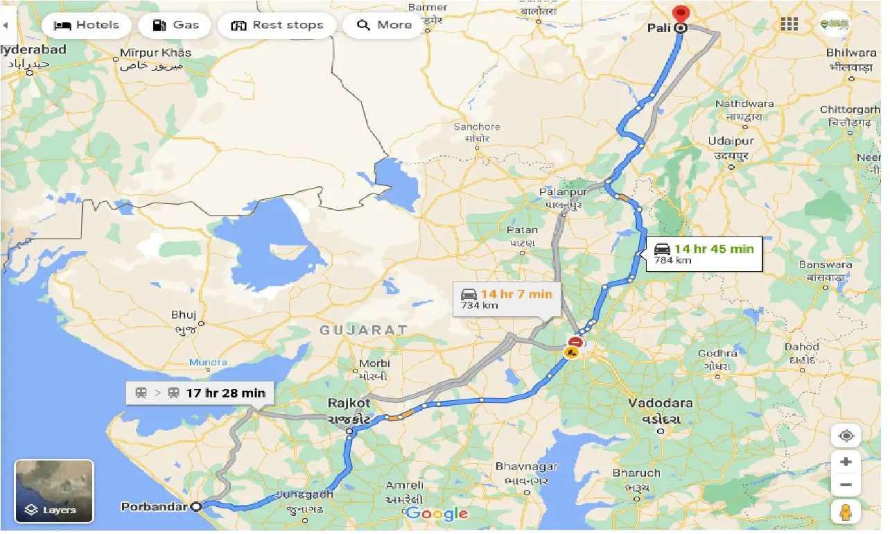 porbandar-to-pali-taxi