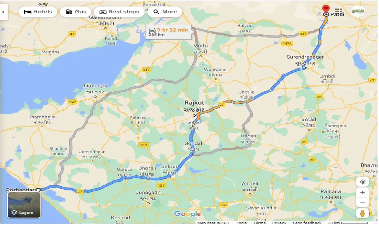 porbandar-to-patdi-one-way