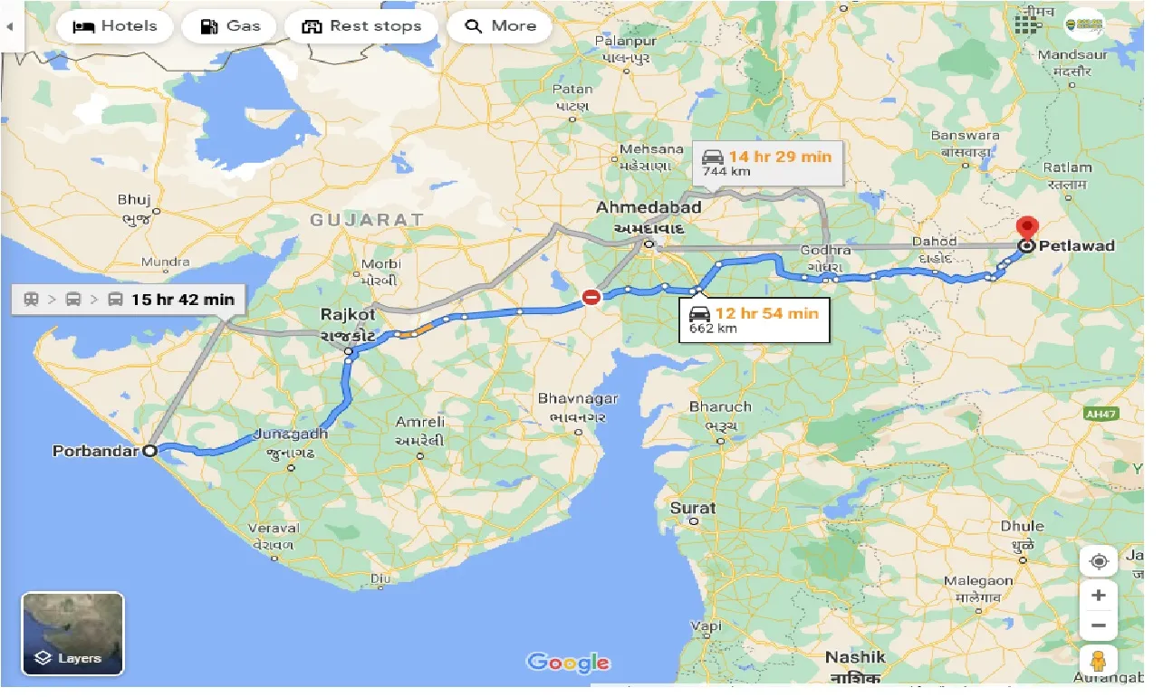 Porbandar To Petlawad One Way porbandar-to-petlawad-one-way