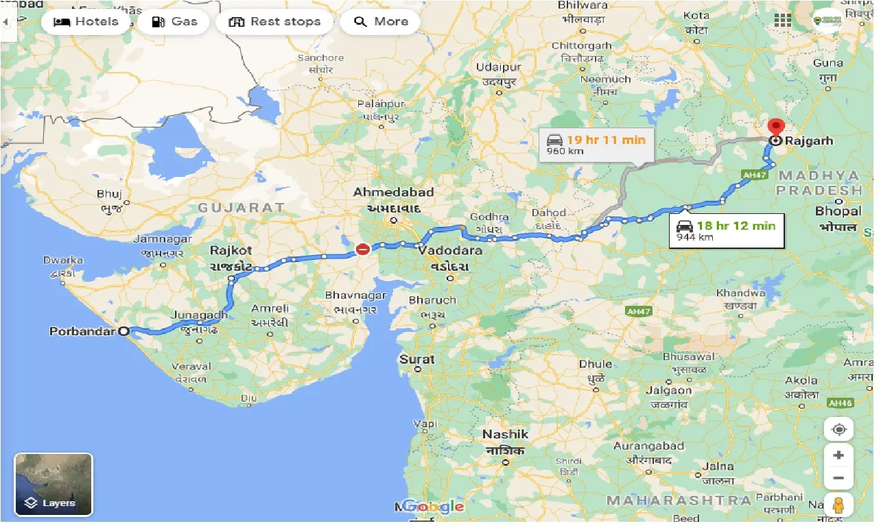 porbandar-to-rajgarh-taxi