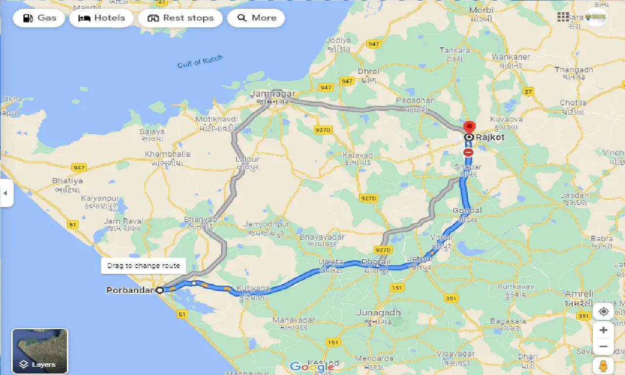 porbandar-to-rajkot-round-trip