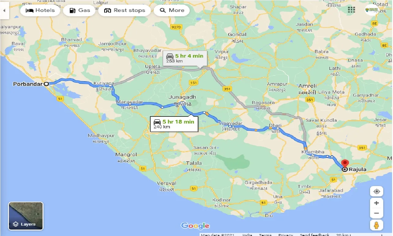 porbandar-to-rajula-taxi