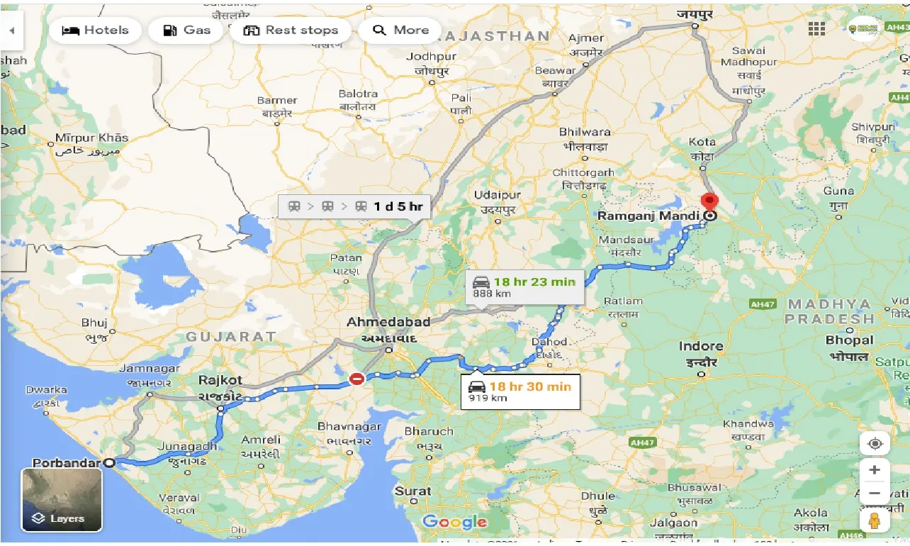 porbandar-to-ramganj-mandi-taxi