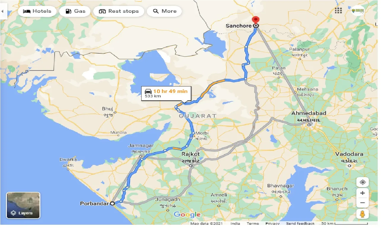 porbandar-to-sanchore-one-way