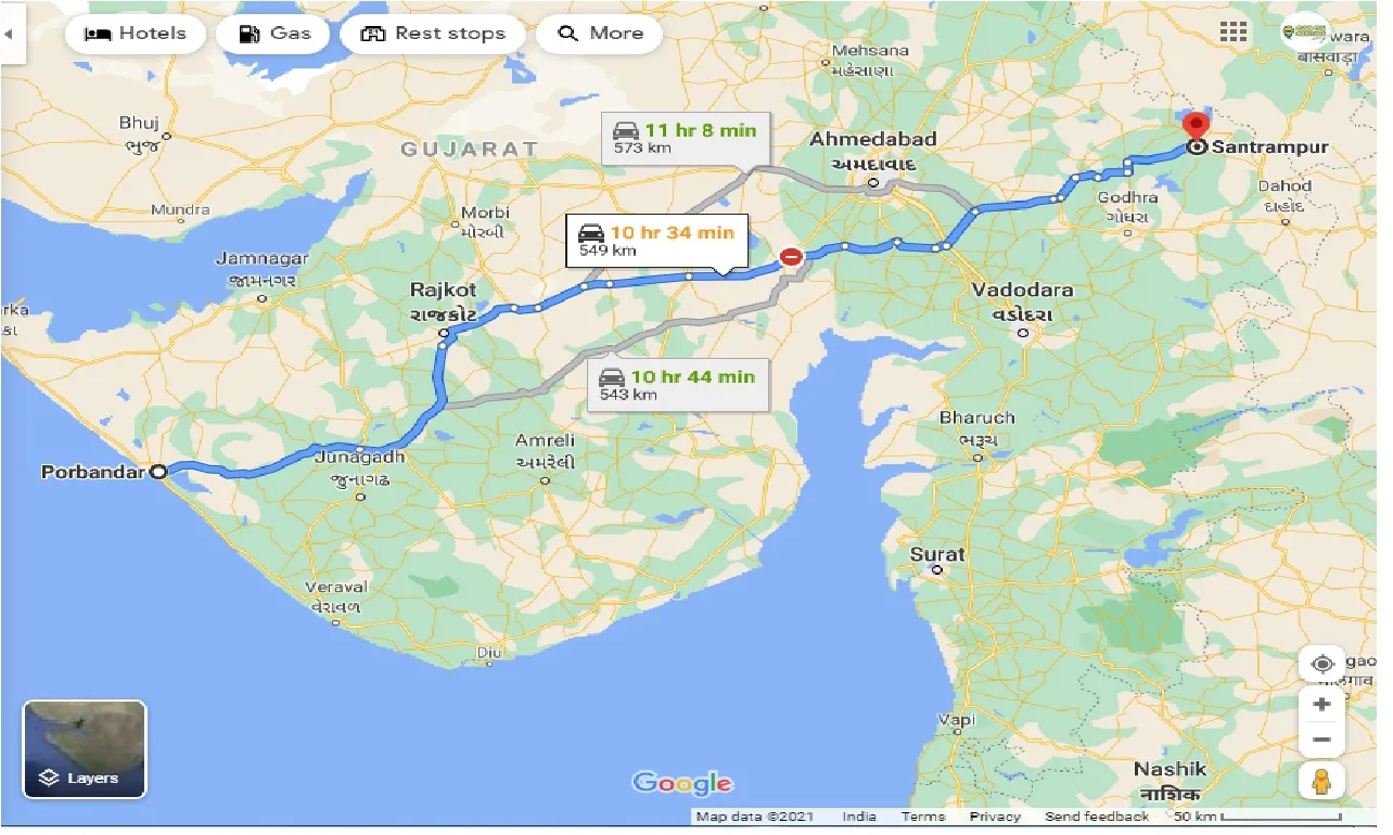 porbandar-to-santrampur-taxi